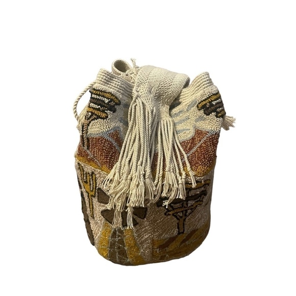 Handmade Ethnic Bucket  Bag, Size large - Picture 7 of 8